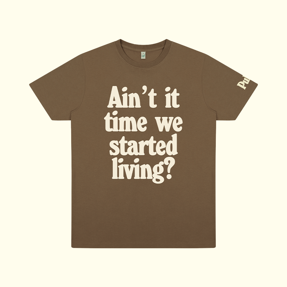 Living Faded Brown T-Shirt