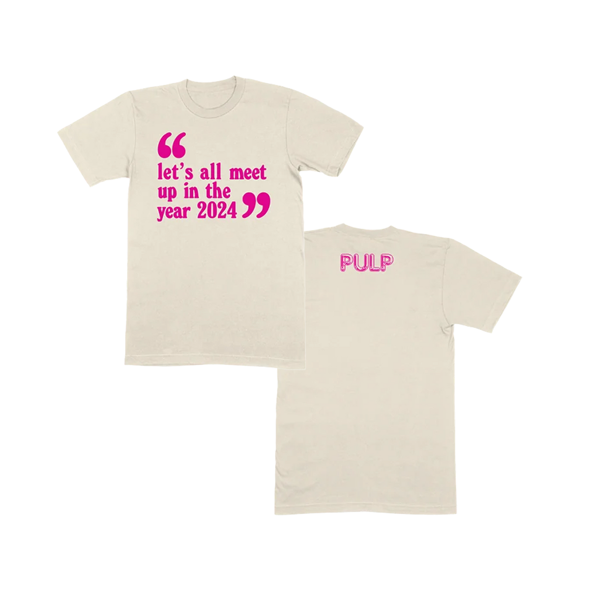 Let’s All Meet Up Ecru T-Shirt