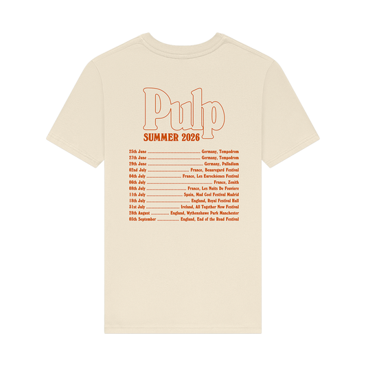 Summer 2026 EU Tour T-Shirt Ecru - Online Exclusive Colourway