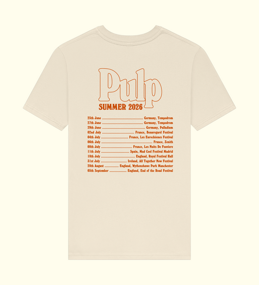 Summer 2026 EU Tour T-Shirt Ecru - Online Exclusive Colourway