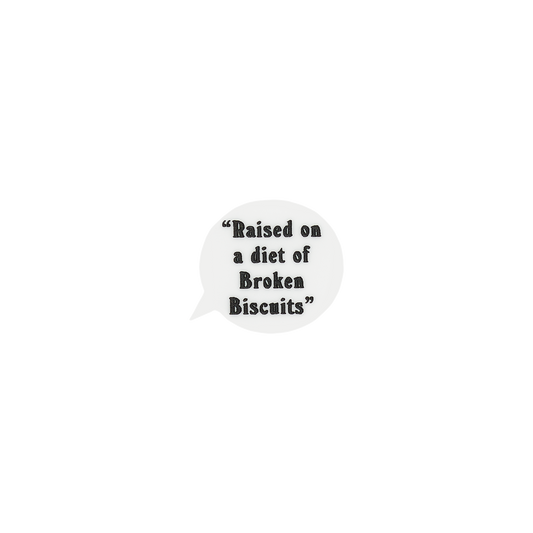 Tatty Devine x Pulp Speech Bubble Brooch - Raised On A Diet