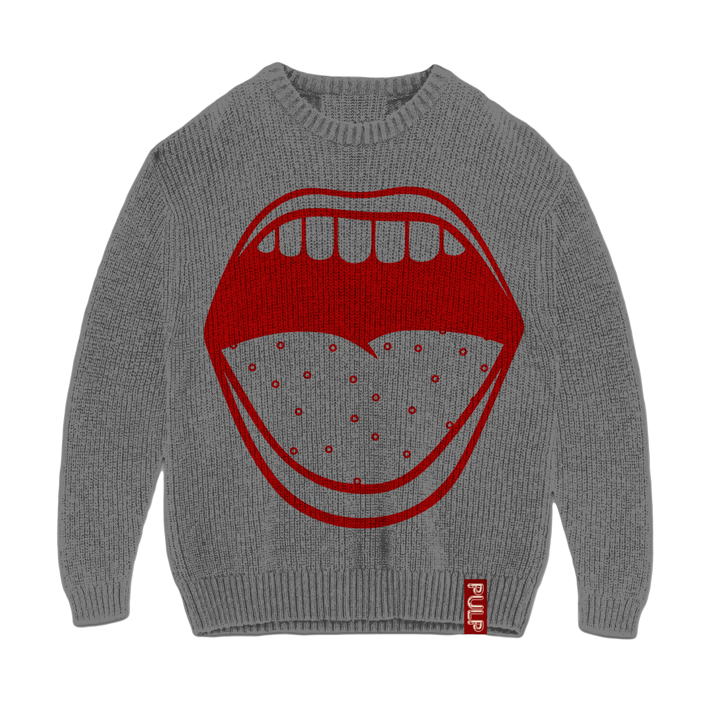 Big Mouth Grey Woven Jumper