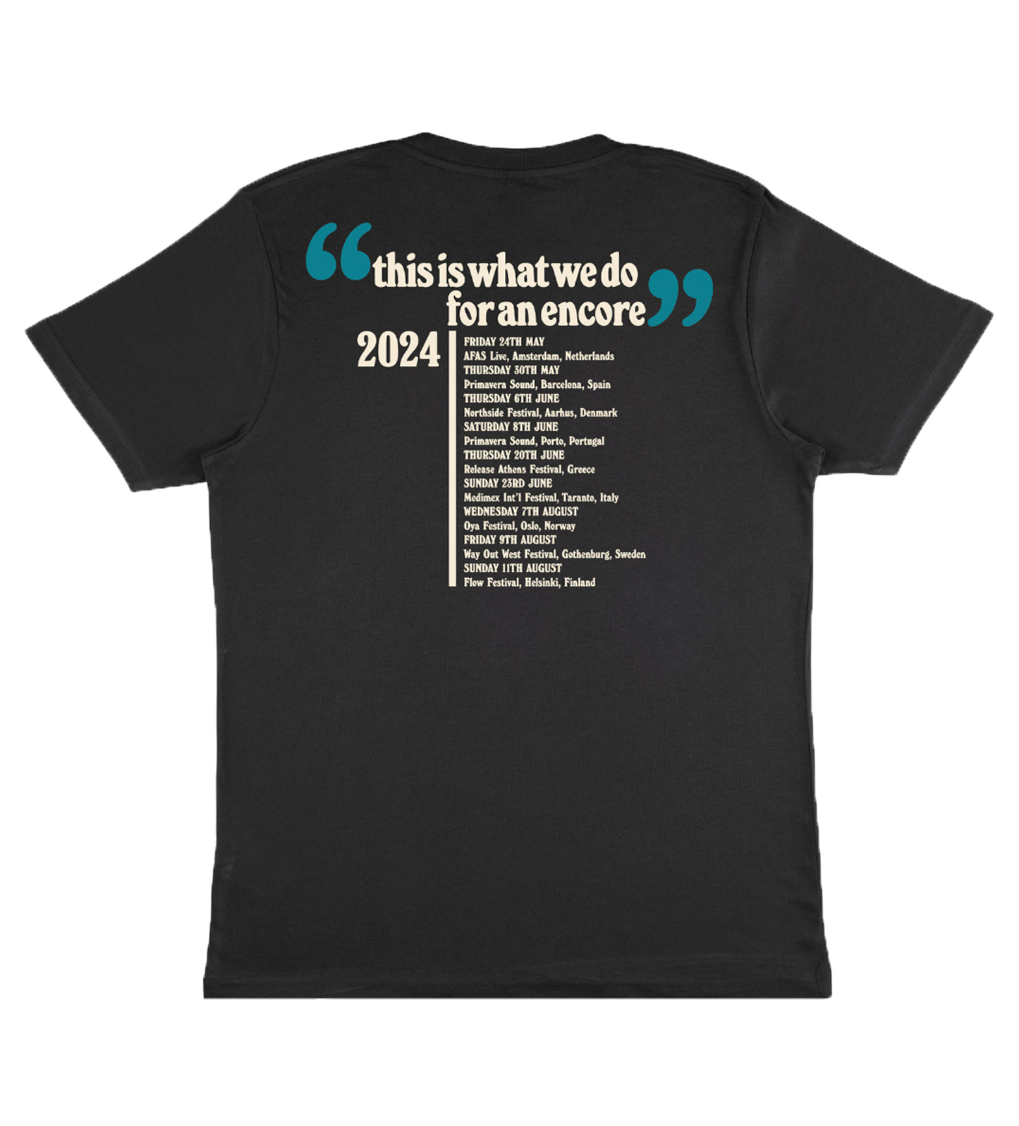 Summer Tour 2024 T-Shirt Black