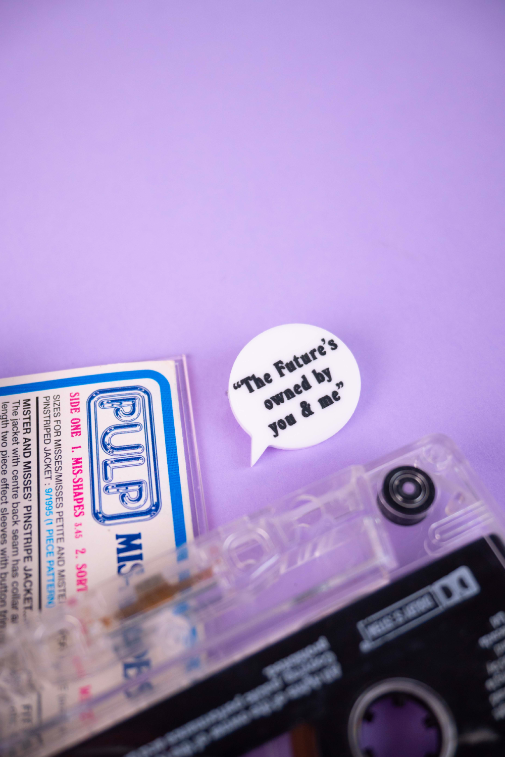 Tatty Devine x Pulp Speech Bubble Brooch - The Future’s Owned