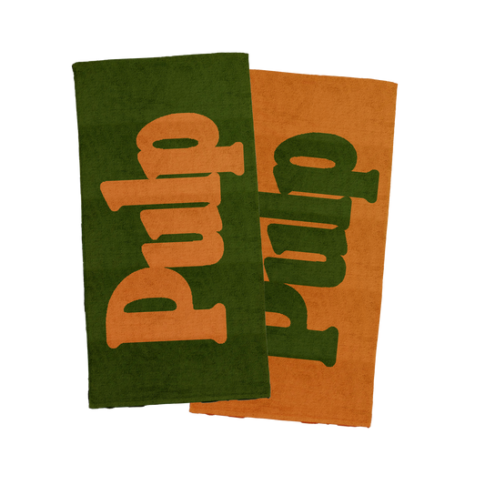 Logo Beach Towel Orange & Green