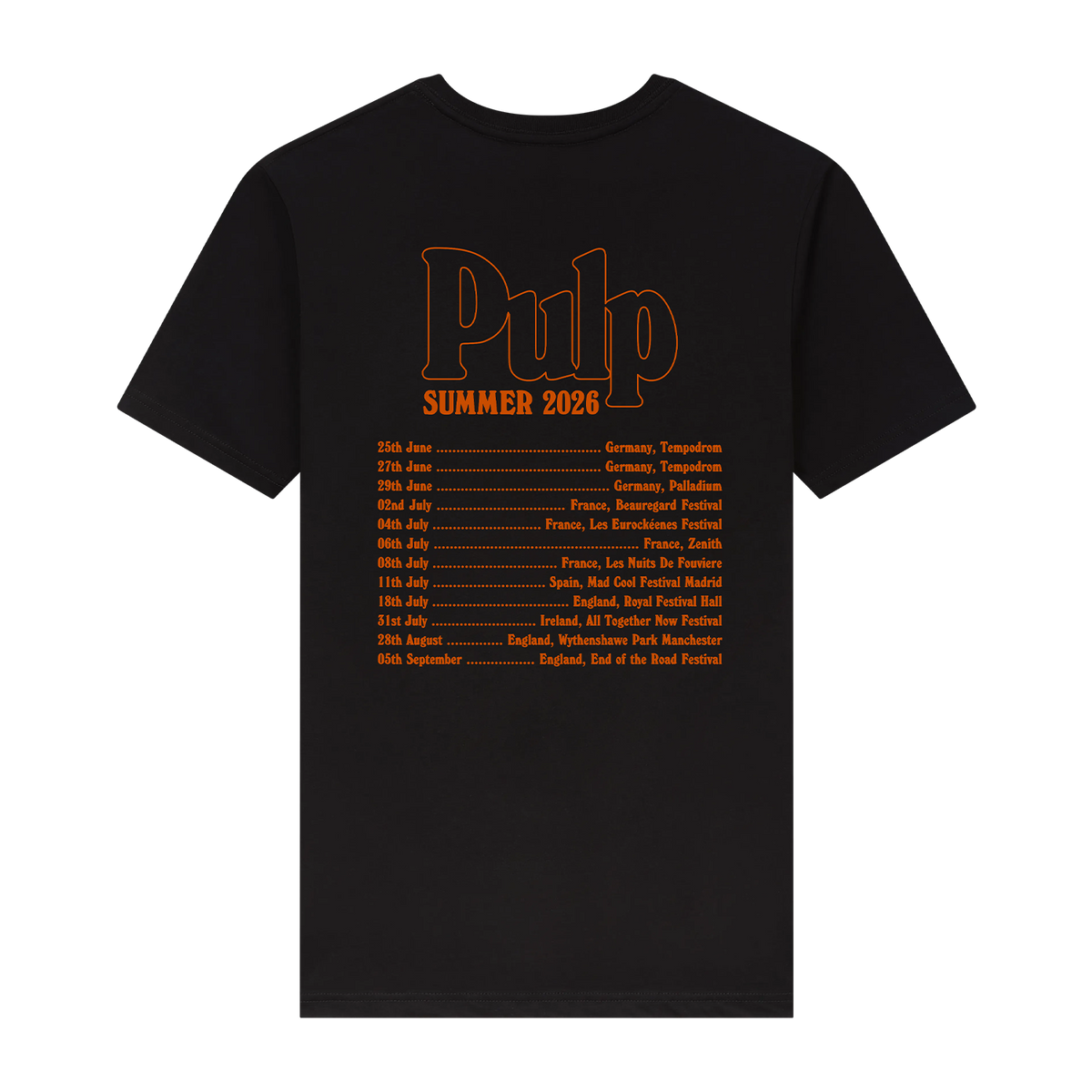 Circle 2026 Black Tour T-Shirt