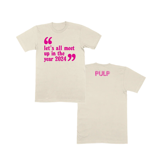 Let’s All Meet Up Ecru T-Shirt