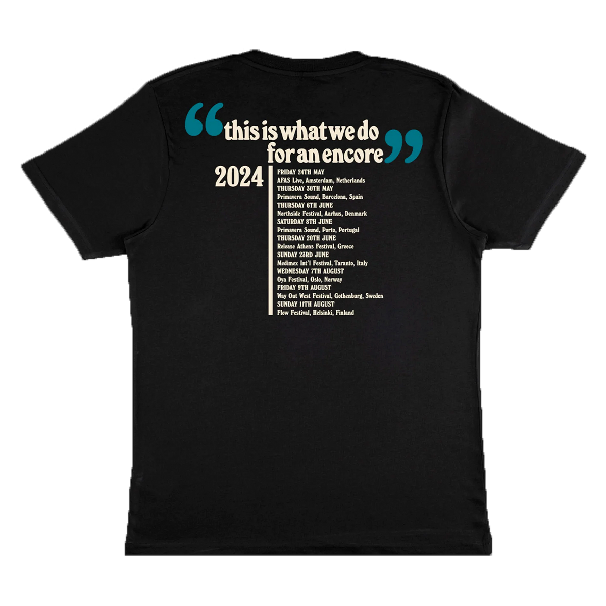 Summer Tour 2024 T-Shirt Black
