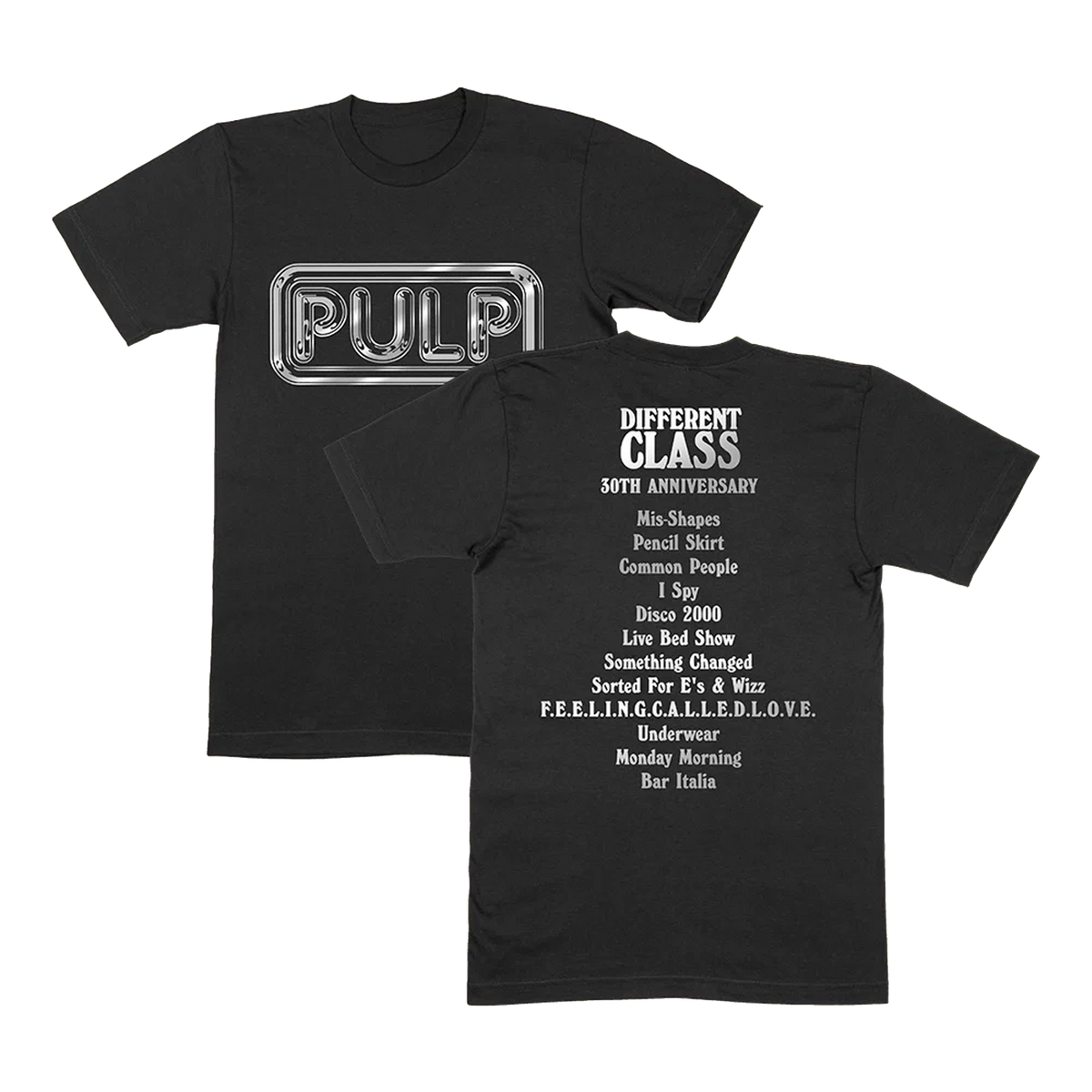 DC30 Silver Logo T-Shirt Black