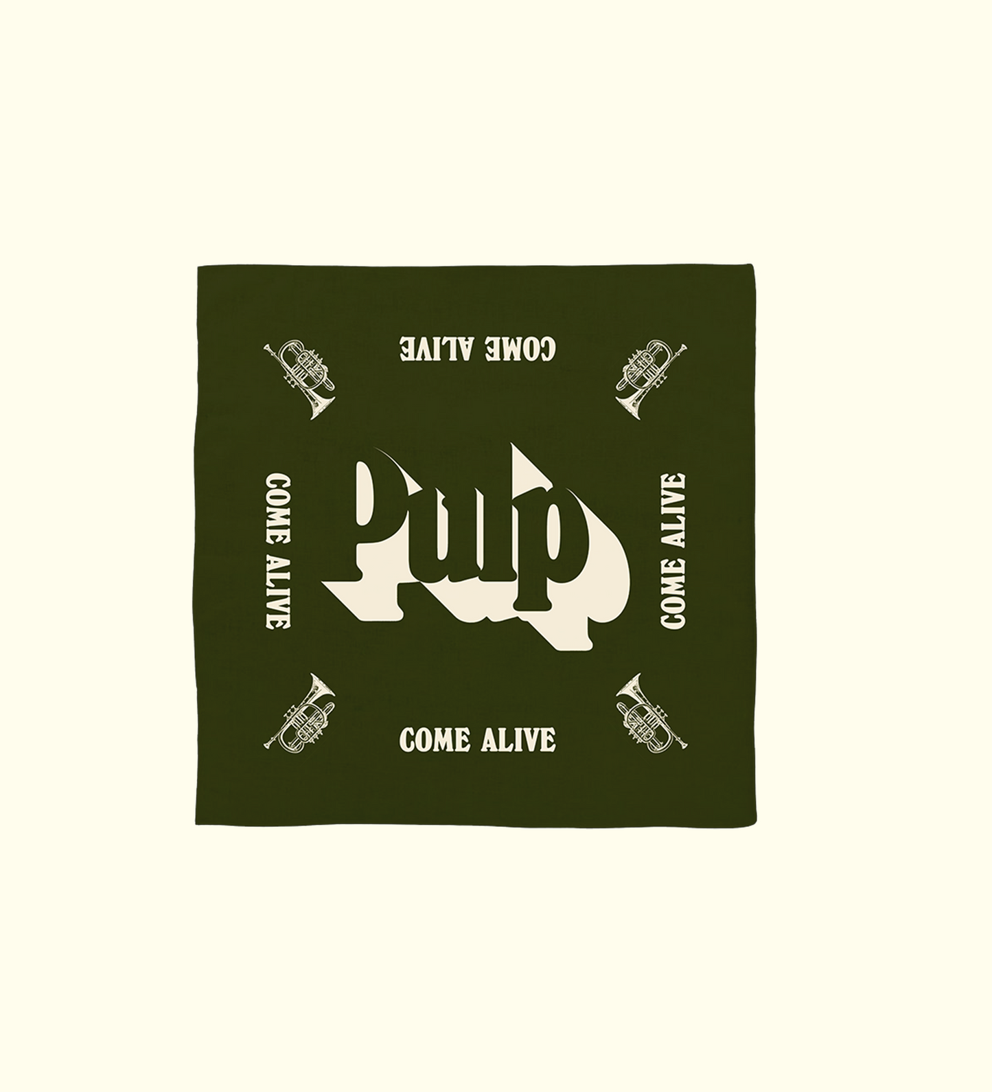 Come Alive Bandana Dark Green