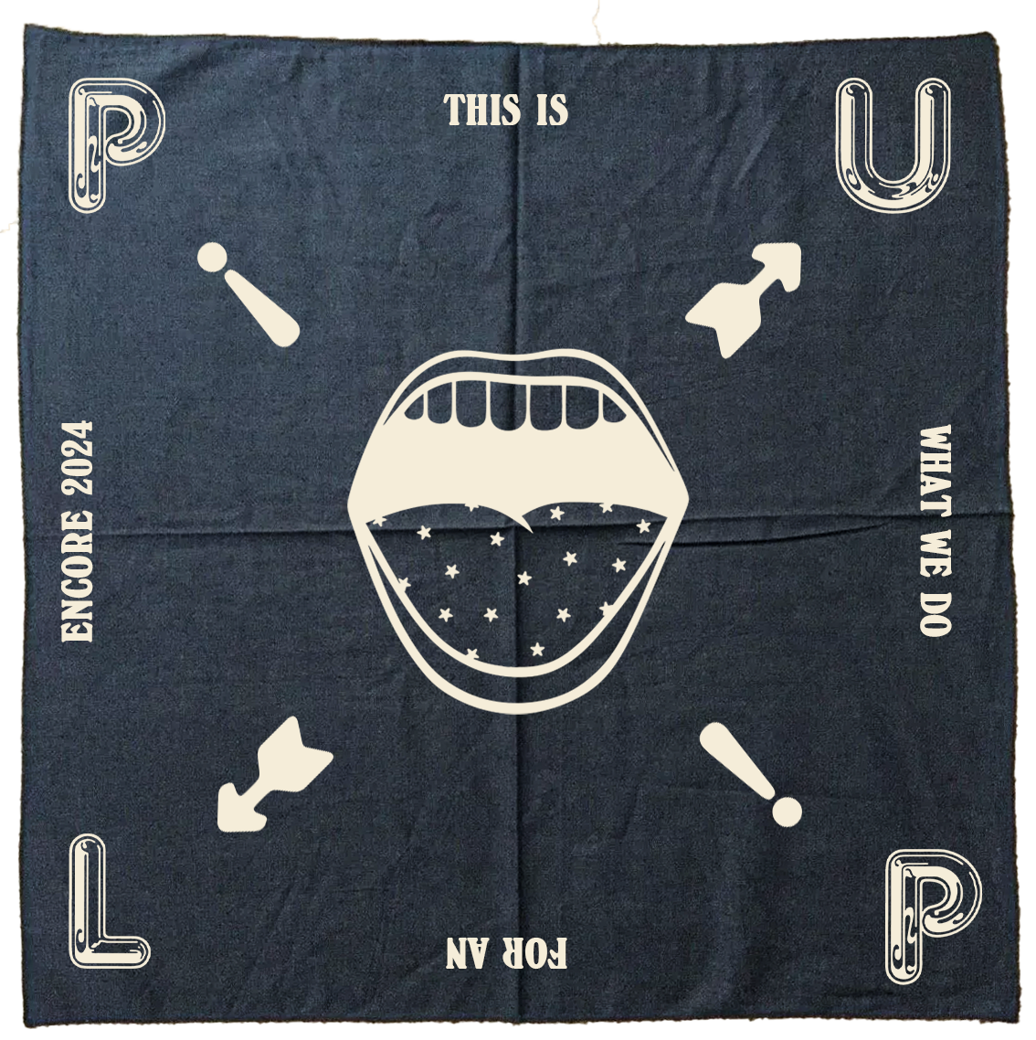 US Tour “Encore" Navy Bandana