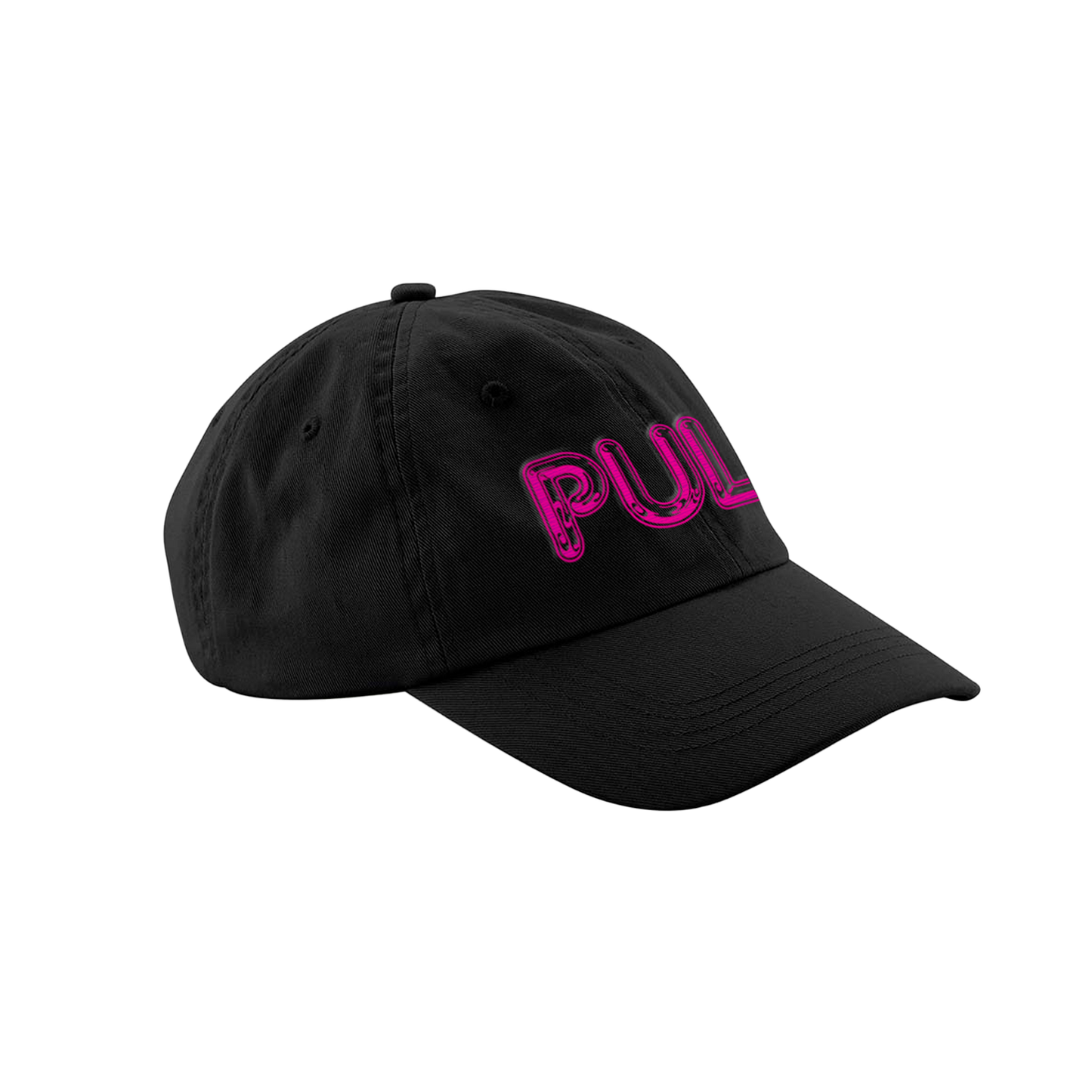 Pulp Pink Logo Black Cap