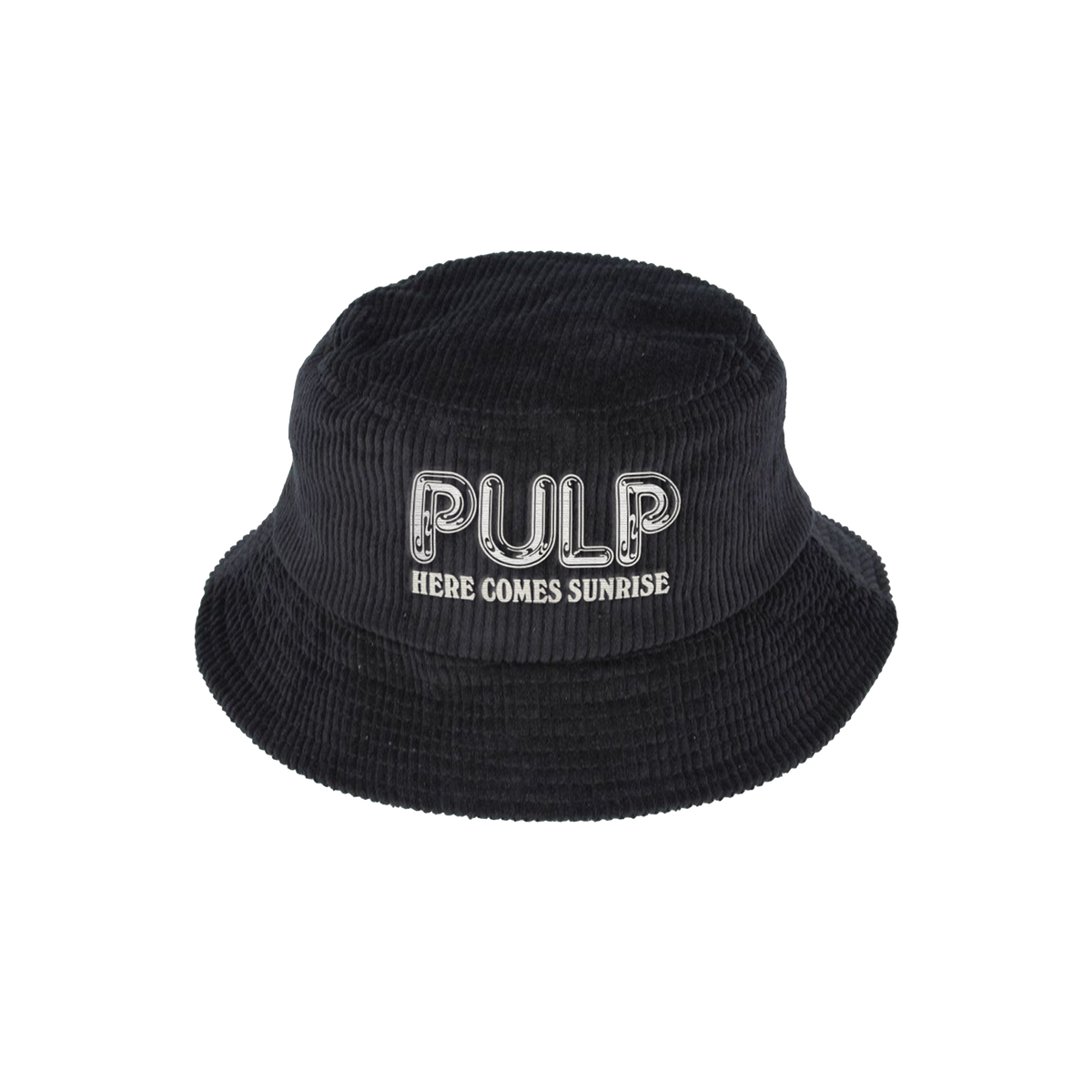 Sunrise Corduroy Black Bucket Hat