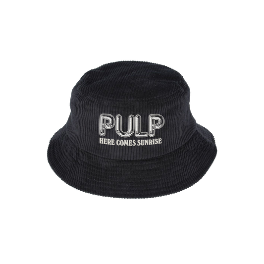 Sunrise Corduroy Black Bucket Hat