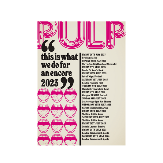 Pulp Tour Poster